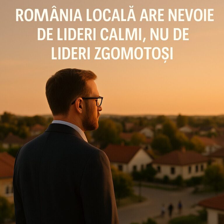 📰 România locală are nevoie de lideri calmi, nu de lideri zgomotoși